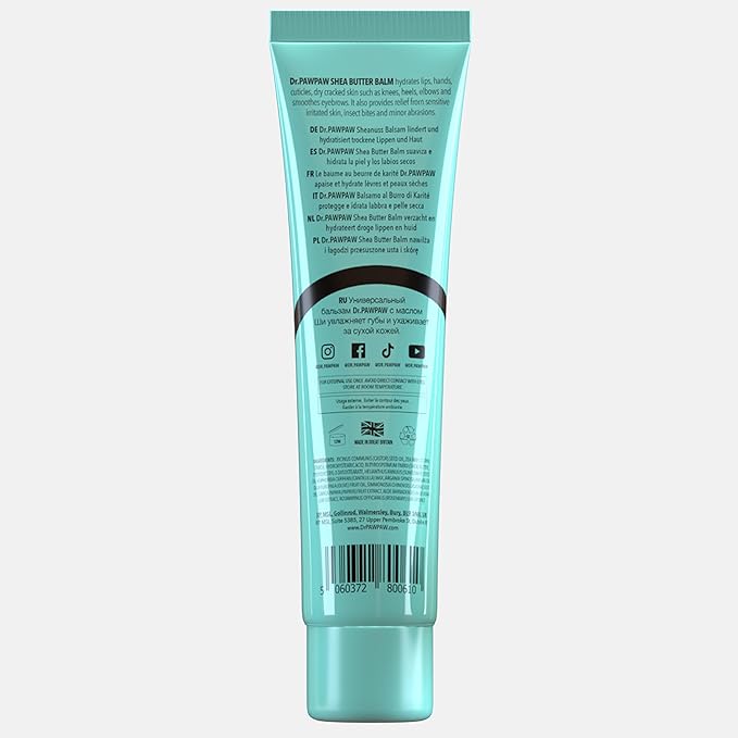 Shea Butter Balm, Multi-Purpose Natural No Fragrance, for Hydrating Lips, Skin, Hair, Cuticles, Nails & Beauty Finishing (25 ml)