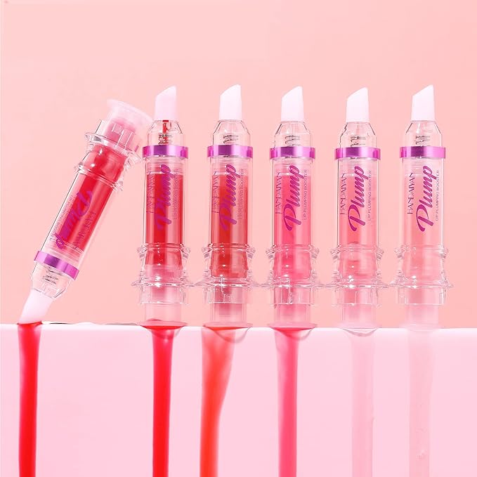 Natural Spicy Lip Plumping Booster Lip Plumping Oil,Lip Plumper Gloss, Ultra-Hydrating & Nourishing Plump and Pout Lip Plumper, Glossy Finish Fuller Lip Plumping Lip Gloss for Women Girls(01#)