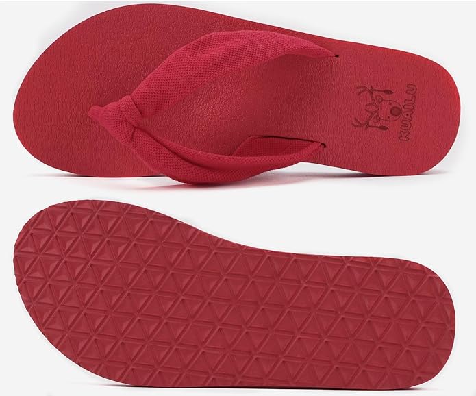 KuaiLu Womens Dressy Sandals Arch Support Yoga Mat Walking Cross Slides Ladies Slip on Orthotic Travel Outfits Slippers Cushion Comfortable