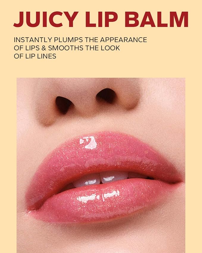 MAEPEOR Hydrating Lip Plumper 12 Colors Moisturizing Shiny Juicy Lip Balm Long Lasting Nourishing Lip Pluming Balm(Color 04)