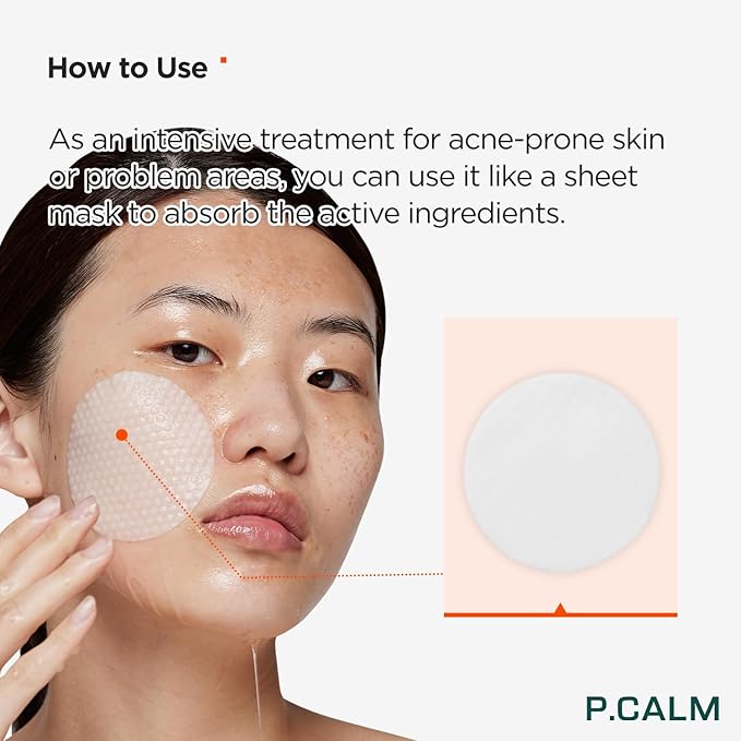 P.CALM Barrier Cycle Toner Pad Refill Pack β 120 Pads (60 + 60) with Centella Asiatica & Papaya Extract for Soothing, Moisturizing & Exfoliating, Korean Vegan Facial Toners Pads for Sensitive Skin