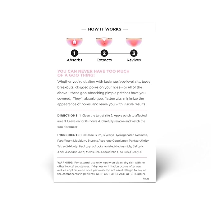 ZitSticka Pimple Patches for Face and Body, Goo Getter Hydrocolloid Patches to Cover Zits & Blemishes, Acne Patches or Zit Spot Stickers, Body Blemish Patch (Sucks to be Goo 23 Pack)