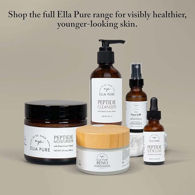 Peptide Facial Cleanser with Hemp Seed Oil & Natural Extracts - Gentle Face Wash with Soothing Botanicals & Hydrating Ingredients - pH Balanced Face Cleanser for All Skin Types