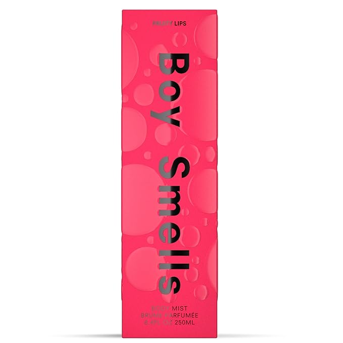 Boy Smells Fruity Lips Body Mist – Sweet Fruity Perfume for Women - Long Lasting Body Fragrance with Raspberry, Cherry Blossom & Cocoa Butter Scent - 8oz
