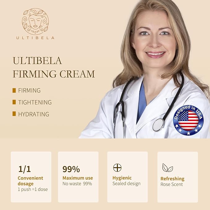Tighten and Lift Neck Cream, Deep Hydration Neck Firming Cream with Retinol, Collagen & Honey Anti-Aging & Wrinkle Moisturizer for Face, Neck & Décolleté Women & Men 1.7 Fl Oz