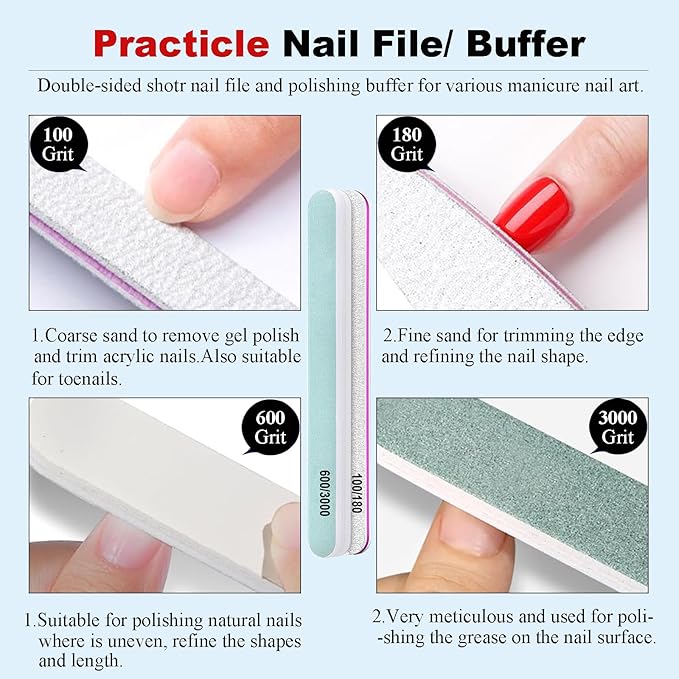 Gel Nail Polish Remover Kit – 2pcs (30ml) with Cuticle Pusher & Nail File – Fast & Gentle Gel Remover for Nails, No Soak or Foil Needed, Removes Gel Polish in 2-5 Minutes, Ideal for At-Home Manicure