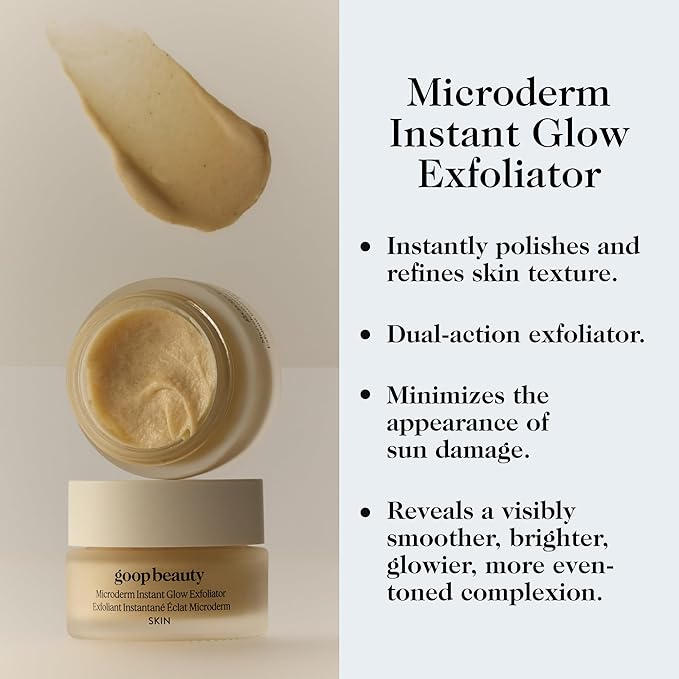 goop Beauty Microderm Exfoliator | Microdermabrasion Scrub to Smooth Textured Skin | Physical & Chemical Exfoliant | Micro-Exfoliating Minerals & Glycolic Acid | 1.7 fl oz