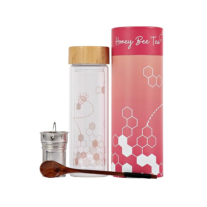 Honey Bee Tea™ Gift Set | Gifts for Women | 7 Piece Set | Hand Picked Beautifully Packaged | Luxury Spa Gift Featuring Naples Soap Company