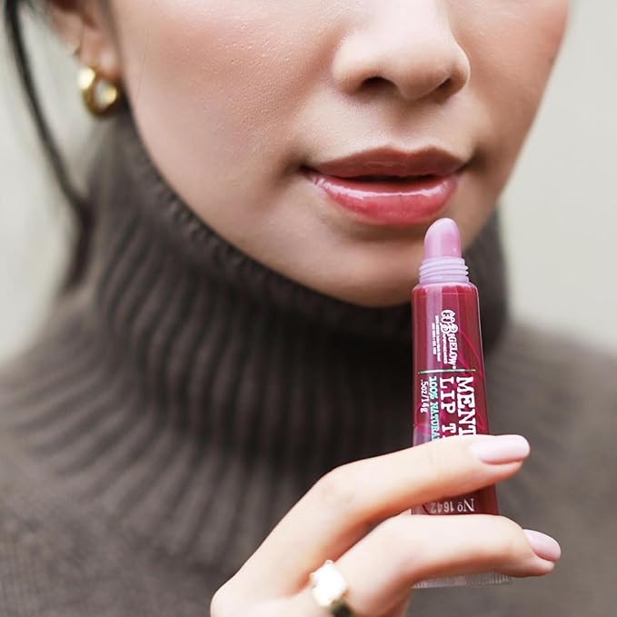 C.O. Bigelow Plum Mint Mentha Lip Tint Trio, Moisturizing Lip Balms for Dry Lips, Light Purple Tinted Lip Gloss, Bulk Lip Balm 3 Pack, 0.5 oz Each