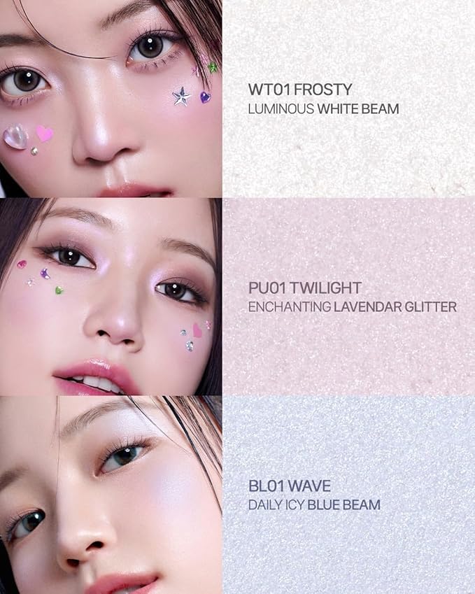 2aN Pure Glash Highlighter โ Glass-Like Sheen Powder Highlighter for a Natural, Radiant Glow | Buildable, Long-Lasting, Lightweight Formula (WAVE, 0.8oz)