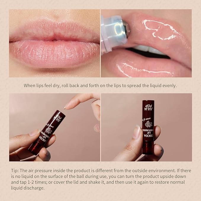 Lip Oil, Lip Balm Set Lasting Moisturizing and Care of your Lips, Lip Sleeping Mask Cracked Dry Lips Moisturize, Coco for Day and Milk for Night(Pack of 2)