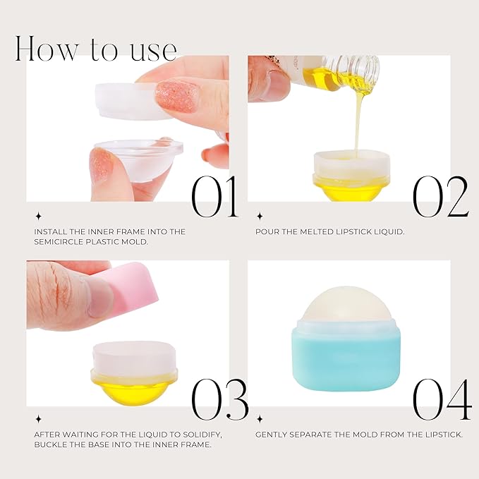 0.25 oz(7g) Empty Lip Balm Square Containers Tubes Lipstick 12 Pieces for Make Natural Lip Balm Lip Care - DIY & BPA FREE (Blue)