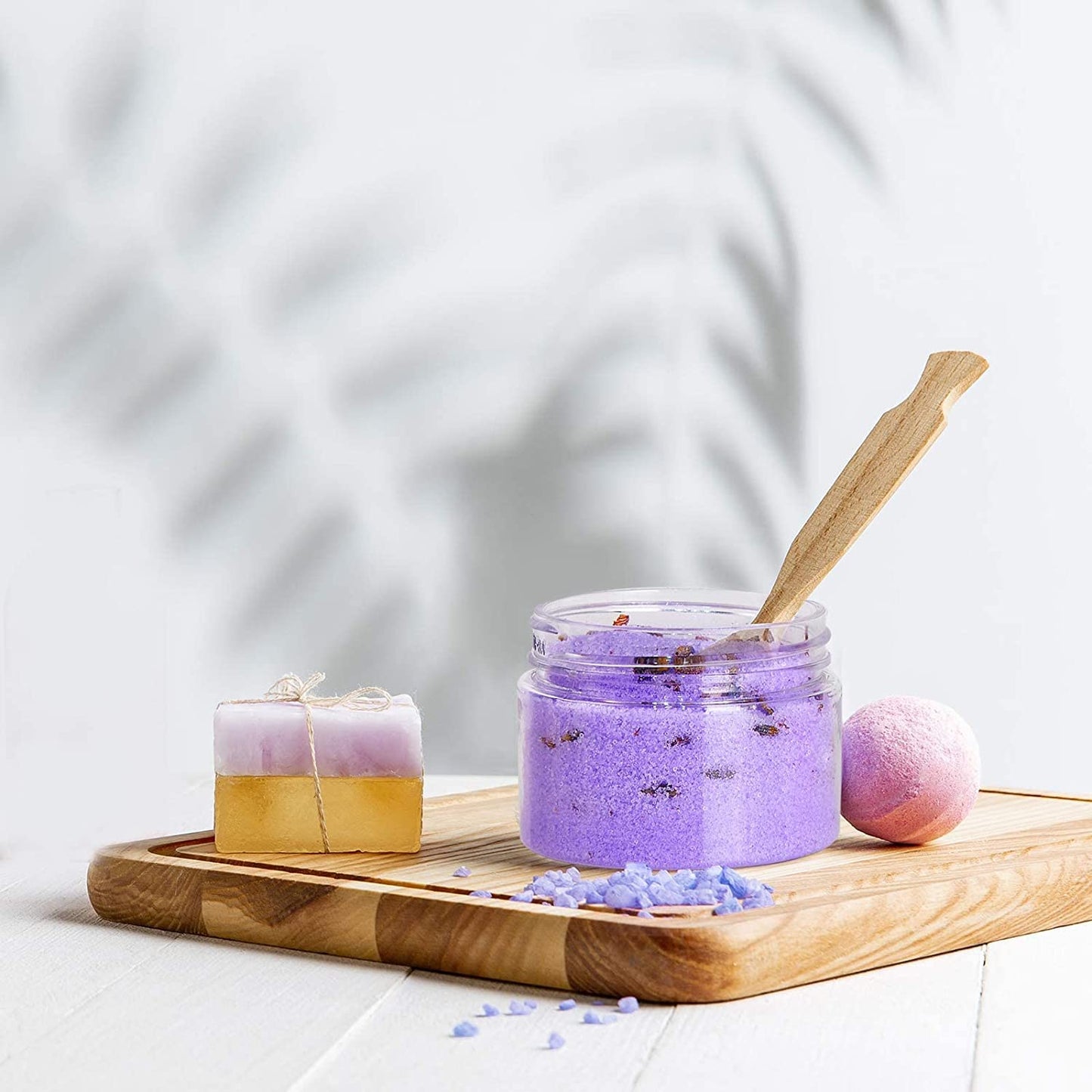 Eternal Moment 36 Pack 1 OZ Plastic Jars Round Clear Cosmetic Container Jars with White Lids, Perfect for Lotion, Slime,Cream, Ointments, Makeup, Eye Shadow, Samples, Pot, Travel Storage