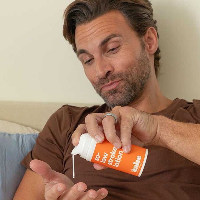 Hello Cake So-Low Stroker Lotion - Below the Belt Solo Cream for Men, Natural Moisturizing Ingredients Coconut Oil, Avocado Oil, Aloe Vera, 1.7 fl oz