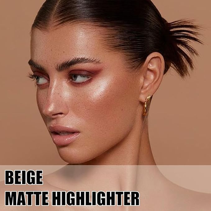 Brown Face Contour Palette,Stereo for Face Retouching, Eye Shadow Matte Highlighting Shadow Finish Palette, Natural,Low Saturation Makeup Contour Face Palette