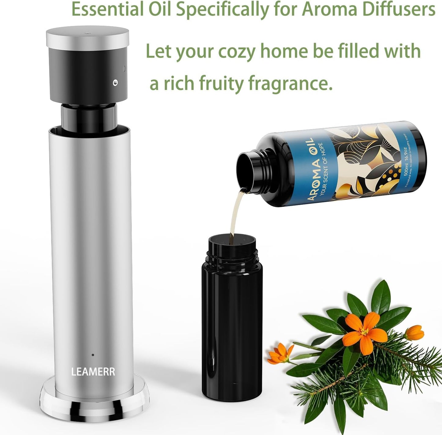 Essential Oils Set,16.9 fl oz (500 ml) Surpass Scent,Hotel Collection Diffuser Oil Suitable for Your own Candles, Soaps, air freshener Spray, and Essential Oils for Commercial Aroma Diffuser