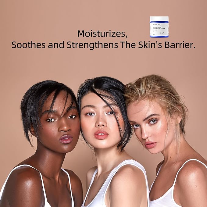 Eczema Relief Cream,Moisturizing Eczema Cream,Full Body Lotion with Colloidal Oatmeal (Skin Protector),Sea Moss and Aloe Vera 4 Oz