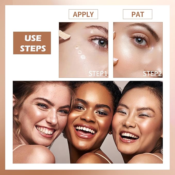 Erinde Liquid Highlighter Makeup, Face Highlighter Bronzer Makeup Stick, Natural Glossy Finish, Lightweight Blendable Silky Smooth Cream Face Illuminator Makeup, Cruelty-free, 04# CANDLELIGHT