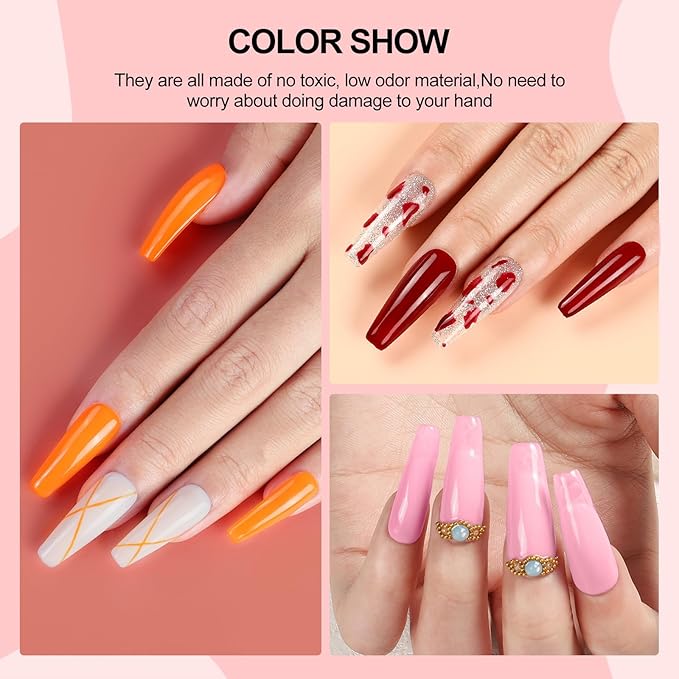 COSCELIA Gel Nail Polish Kit with U V light and Drill Starter Kit 35 Colors Gel Nail Polish with 5pcs Top Base Coat Nail Art All Seasons Professional Gel Manicure Kit DIY at Home Gifts for Women