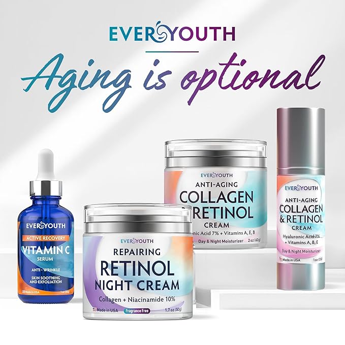 Vitamin C Serum for Face 20% Hyaluronic Acid, Niacinamide, Vitamin E, Collagen Peptides - Skin Brightening Solution for Wrinkles, Dark Spots, Fine Lines - Anti Aging Stem Cell Serum for Face, 1 oz