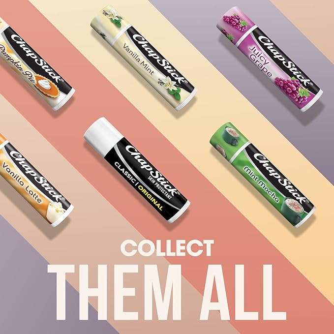 ChapStick Lip Care Bundle – S’Mores Collection + Classic Original Lip Balm, 0.15 Oz Ea (5 Piece Set)