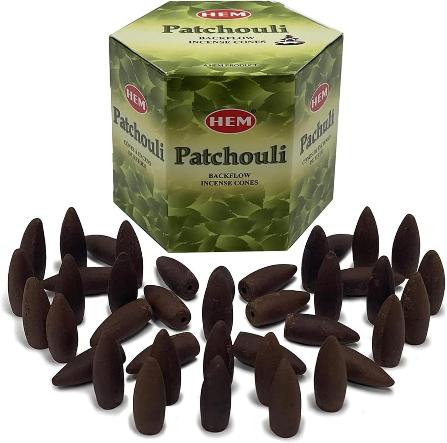 Patchouli Backflow Incense Cones for Waterfall Aromatic Smoke Fountain Haze Falls