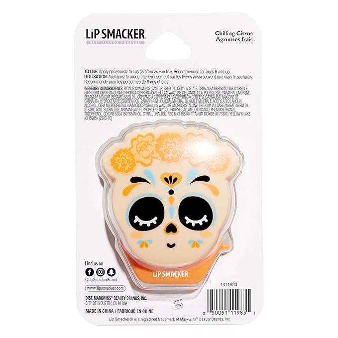 Lip Smacker Day of the Dead Lip Balm - Chilling Citrus (Orange)