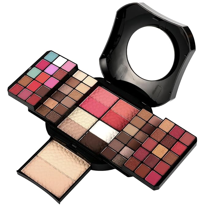 SAMIK Eye shadow blush concealer contour makeup kits full set all in one makeup set cosmetic girl makeup gift box blush set (Pink)
