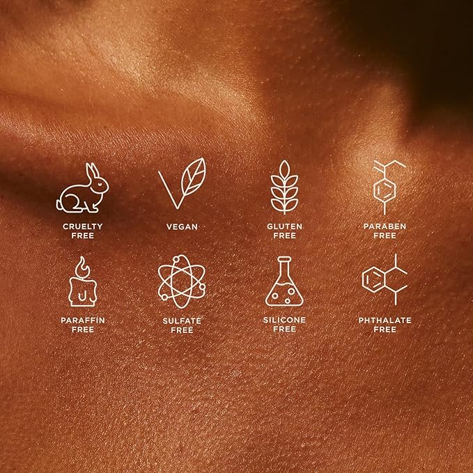 '+ Lux Unfiltered N°32 Deep Gradual Self Tanner, Hydrating Self Tanning Lotion with Shea Butter & Squalane - Non-Sticky, No Transfer, Natural-Looking Tan - Vegan & Cruelty-Free Sunless Tanner - Santal