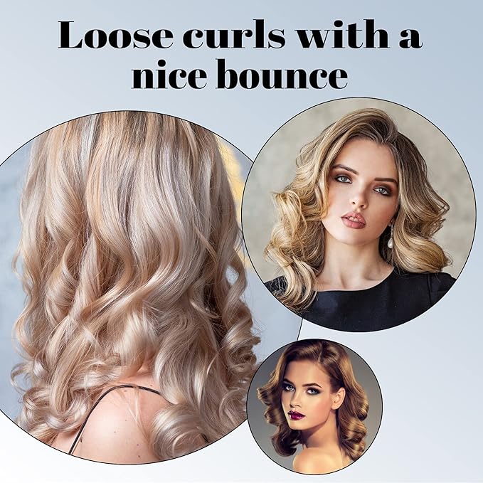 Jumbo Foam Sponge Hair Roller Soft Sleeping rollers Curvy Wavy Hairstyle Curling Hair Styling Tools 24 Pieces Use For Long Hair Short Hair Ladies And Children 2"X2.75"(yellow)