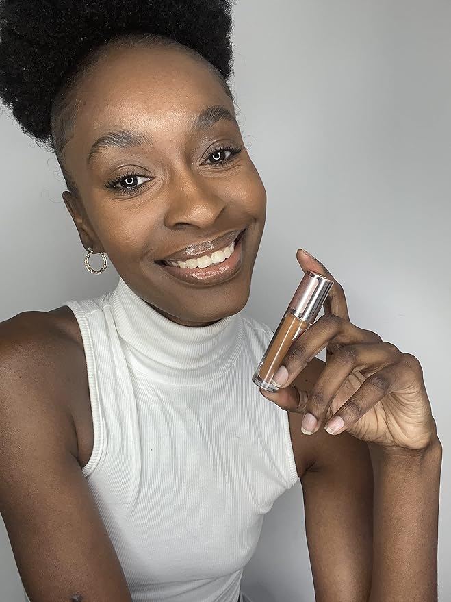 Makeup Revolution Conceal & Define Concealer, Full Coverage Makeup Concealer, Matte Finish & Long Wear, For Dark or Deep Skin Tones, Vegan, C14.5, 4ml
