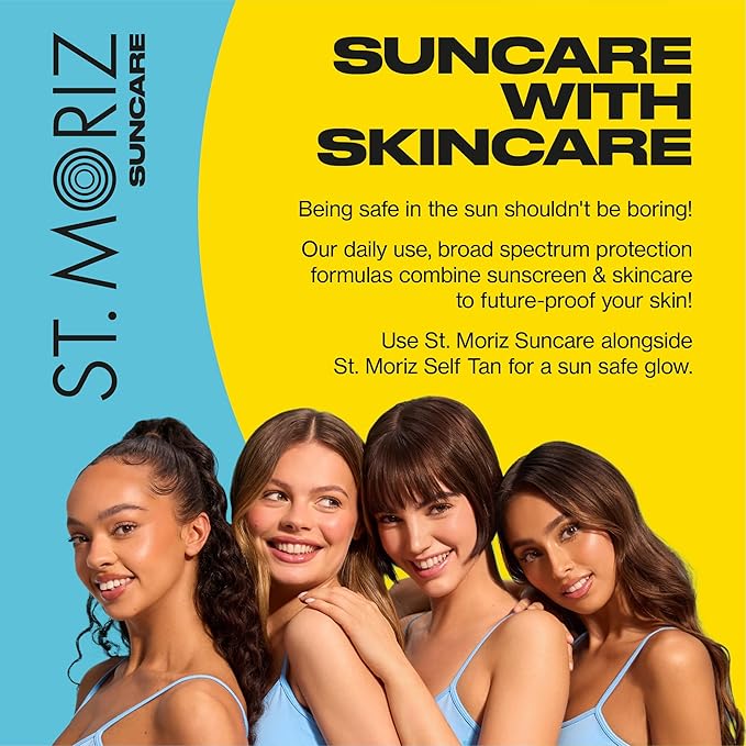 St Moriz Suncare SPF - Sunscreen - Broad Spectrum Protection Water Resistant Sunscreen Moisturizing Lotion + Vitamin E - Oxybenzone & Octinoxate Free - Vegan - Face, 30, Sun Protection Factor (SPF)