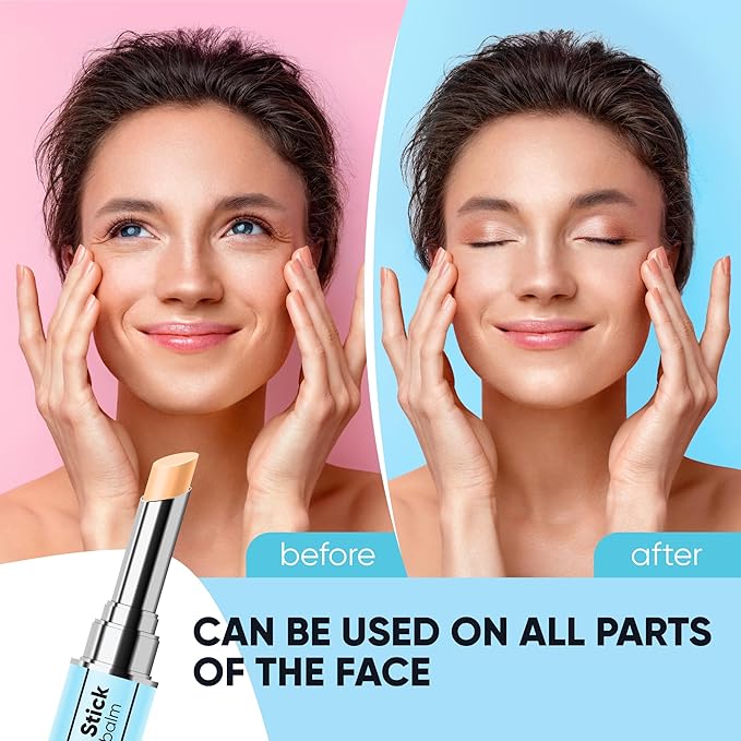 Retinol Eye Brightener Cream Stick, Vitamin C & E Enriched Under Eye Bags Care for Dark Circles, Puffiness & Anti-Aging, Hydrating Eye Balm for All Skin Types