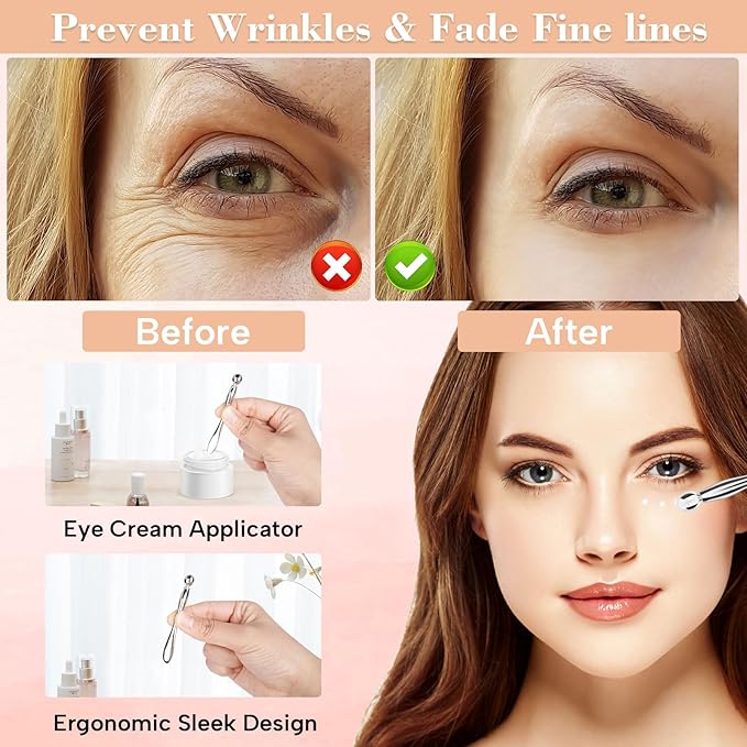 Reusable Silicone Eye Patches Mask Reduce Dark Circles Puffiness & Tired Eyes - 2 Refills Reusable Under Eye Patches for Adults Skincare Eye Treatment