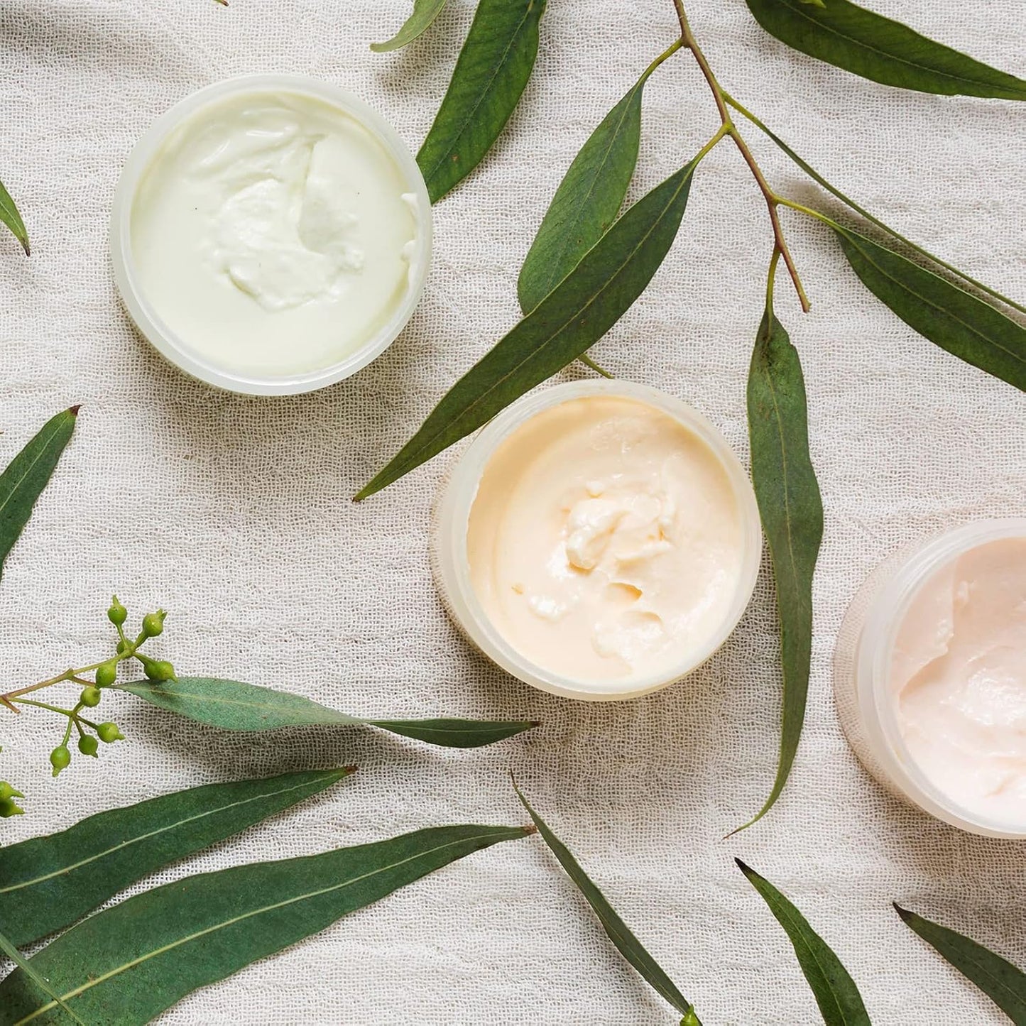 Eternal Moment 36 Pack 6 OZ Plastic Jars Round Clear Cosmetic Container Jars with White Lids, Perfect for Lotion, Slime,Cream, Ointments, Makeup, Eye Shadow, Samples, Pot, Travel Storage