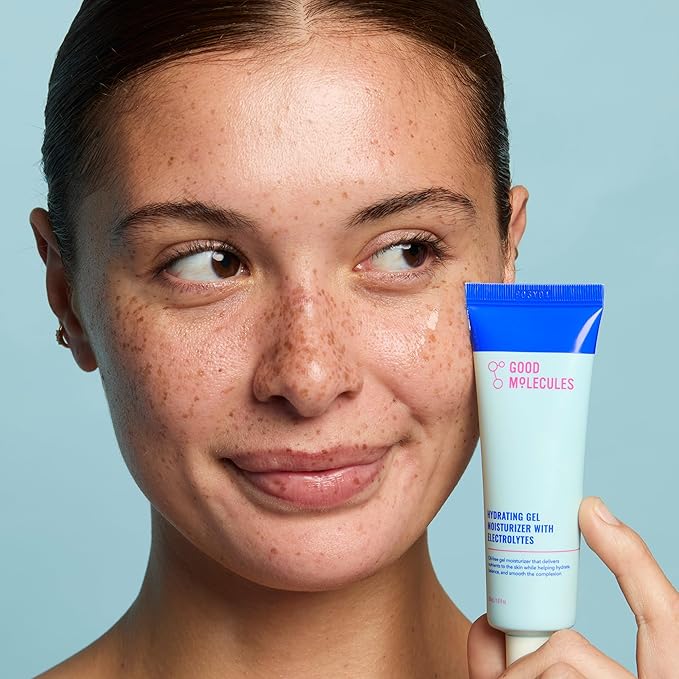 Good Molecules Hydrating Gel Moisturizer - Oil Free Face Moisturizer for Oily Skin With Ultra Hydrating Electrolytes to Rejuvenate, Skin Care for Face