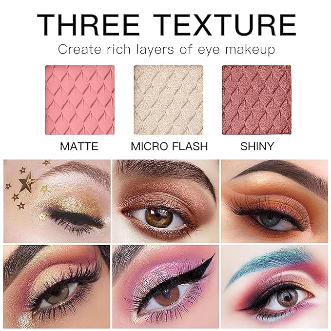 88 Colors Professional Makeup Palette Set Kit Combination, All In One Makeup Gift Set for women Full Kit, include Eyeshadow,Lipstick,Compact Powder,Eyeliner,Concealer(006-Black)
