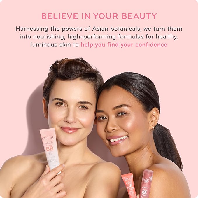 pürlisse Youth Glow Vitamin C CC Cream with SPF 50 - Color Corrector Enriched with Sea Buckthorn, Vitamin C & Hyaluronic Acid - Boosts Radiance & Youthfulness - Paraben-Free - Fair (1.4 oz)