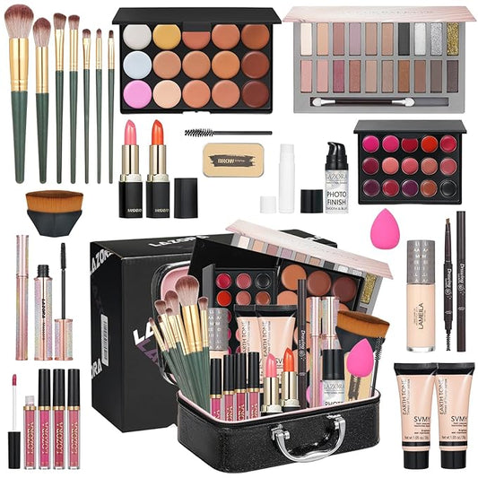All in One Makeup Kit Makeup Kit for Women Full Kit Makeup Set Multipurpose Bundle Holiday Gift Box Essential Starter Bundle Include Full Makeup Kit for Women (Box2)