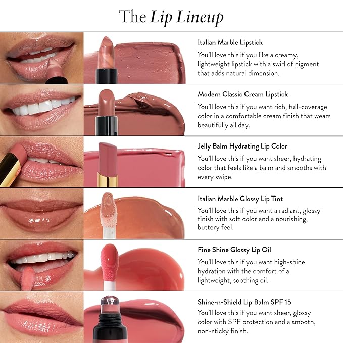 LAURA GELLER NEW YORK Italian Marble Glossy Lip Tint - Moisturizing Lip Gloss - Enriched with Shea, Mango and Cocoa Butters (04 Old Fashioned)