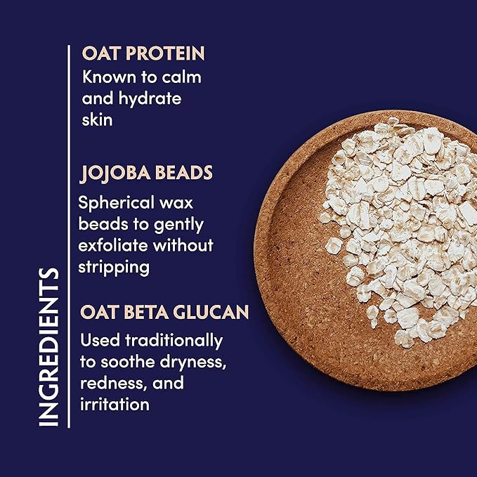 Naturopathica Oat Cleansing Facial Polish - Multi-Use Facial Cleanser - Face Scrub & Mask - Exfoliating Face Wash for Women & Men - Gentle Exfoliating - 5 floz