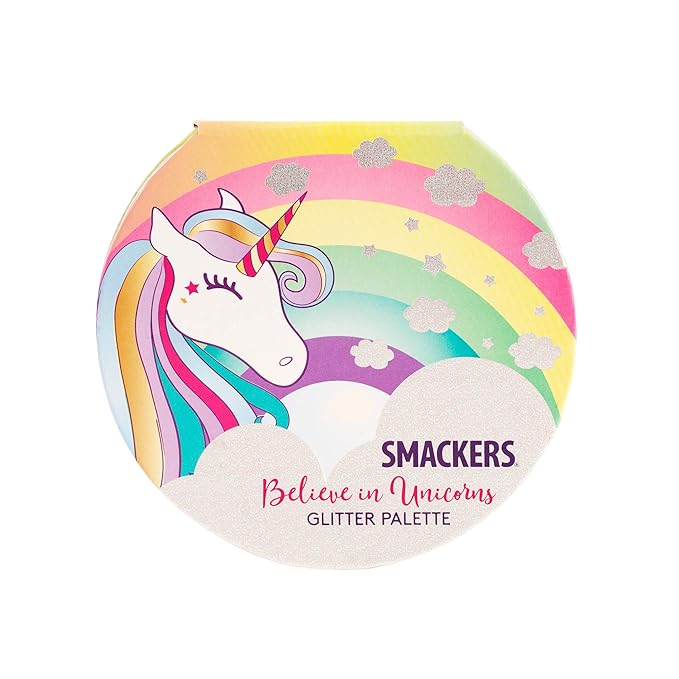Lip Smacker Unicorn Palette Sparkle & Shine Eyeshadow Makeup Gift Set for Girls Including Lippy Pals Lip Balm