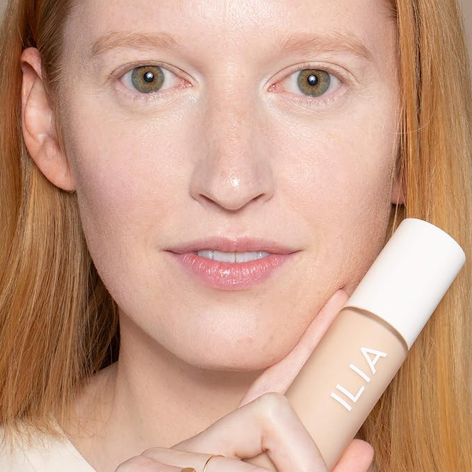ILIA - True Skin Serum Foundation | Non-comedogenic, Cruelty-Free, Vegan, Weightless Feel, Buildable Coverage, Safe For Sensitive Skin (Formentera SF1)