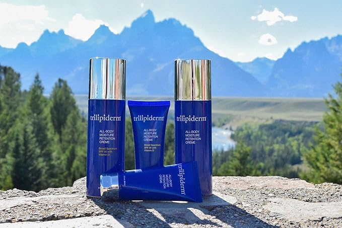 Trilipiderm All-Body Moisture Retention Crème w/SPF 30, Vitamin D - Broad Spectrum Face & Body Sunscreen, Non-Greasy Sun Lotion, Hydrating Sun Cream, Plant-Derived Lipids, Airless Pump Bottle - 8 Oz