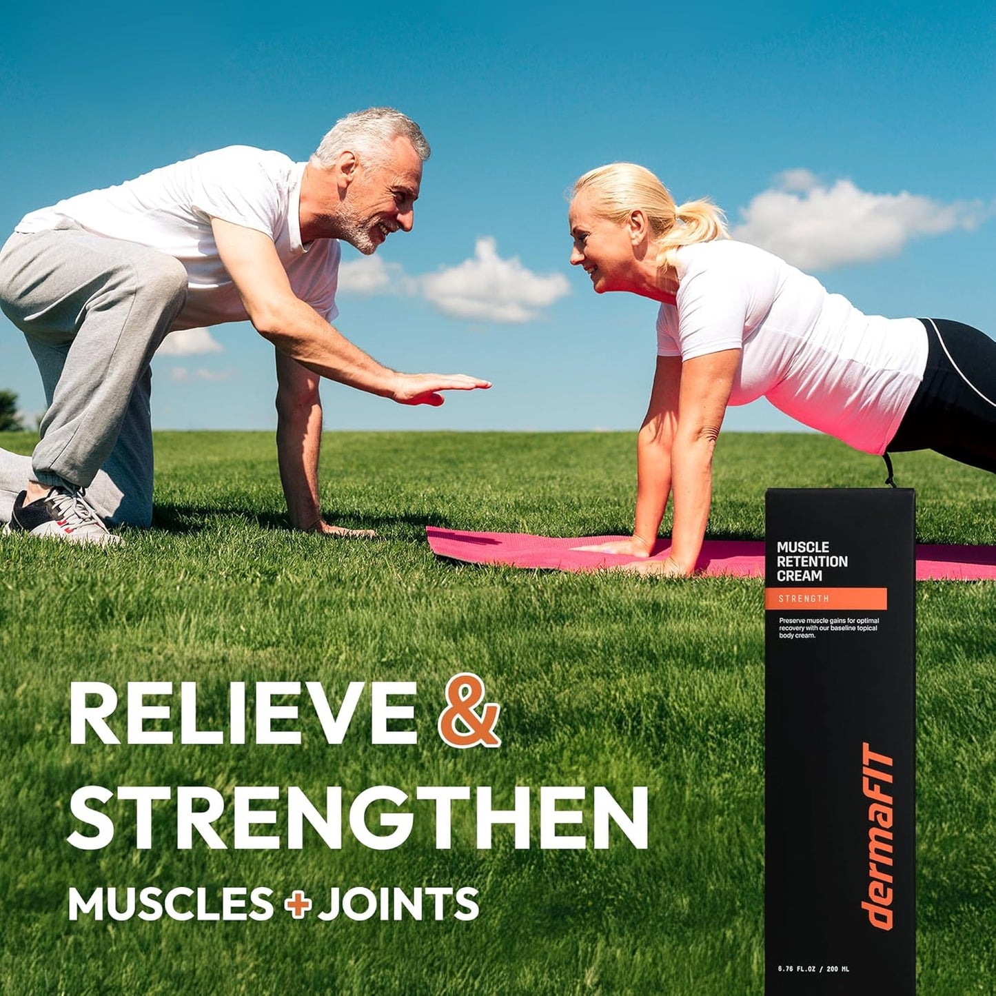 Strength Muscle Maintenance Body Cream - Post Workout Prevents Muscle Loss for Men & Women, Muscle Retention Cream, 200ml, No Artificial Fragrance, M.A.X. Tech, Topical Analgesic for Muscle
