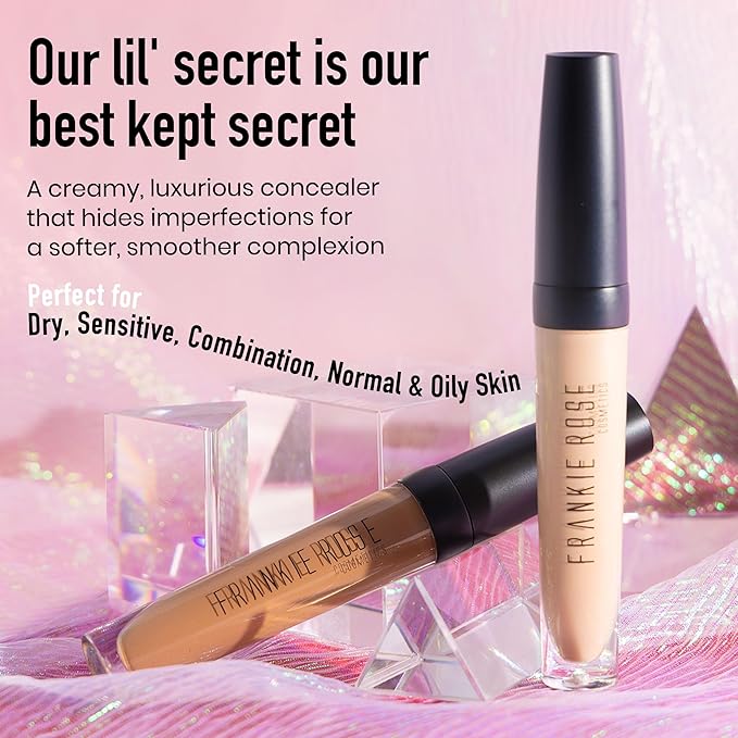Frankie Rose Cosmetics Our Lil’ Secret Concealer – Sweat-Proof & Matte Under Eye Concealer, Long Lasting Concealer Full Coverage For Fine Lines, Dark Circles & Hide Imperfections - Java