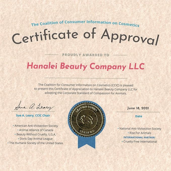 Hanalei Lip Balm and Moisturizer - Natural Kukui Oil and Beeswax Lip Moisturizer to Hydrate and Replenish Dry, Chapped Lips - Made in USA - Vanilla