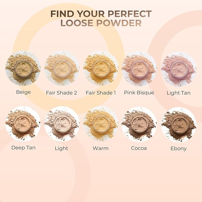 (12 Gram Bag) (EBONY) Foundation Powder Refill By Sweet Face Minerals, Lightweight Mineral Loose Makeup Powder with SPF 20, Full Coverage Flawless Finish, Talc-free, Cruelty-Free, Refillable Pouch