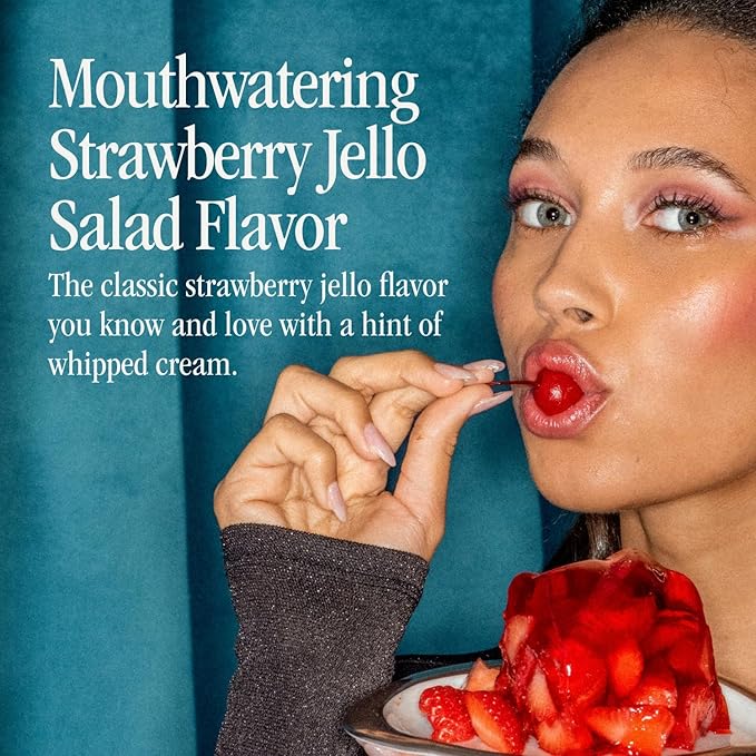 Vacation Strawberry Jello Salad SPF 30 Sunscreen Lip Balm 3-Pack, Lip Balm Made Without Beeswax, Lip Balm with Sunscreen, Lip Balm SPF Set, Lip Sunscreen, Water Resistant, Vegan (Pack of 3)