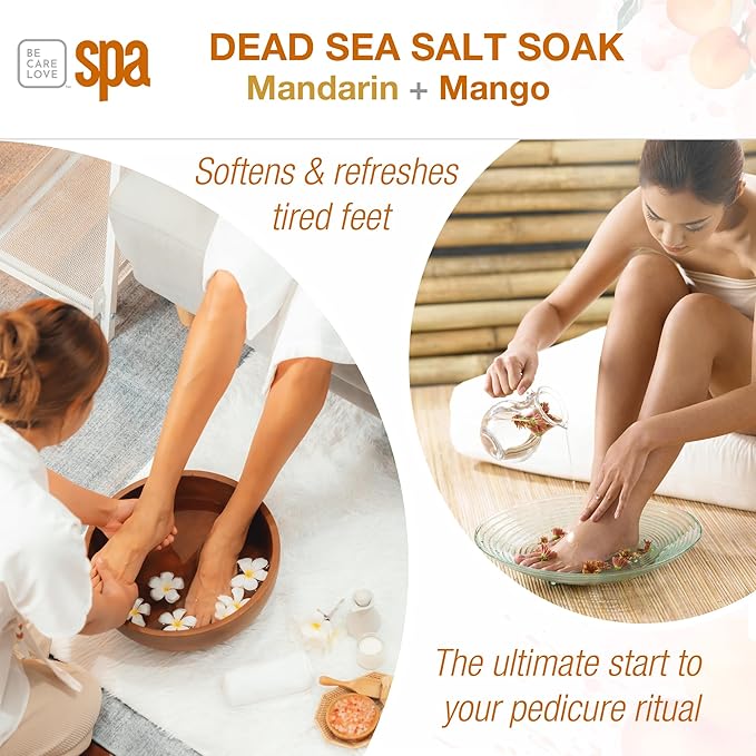 BCL SPA Dead Sea Salt Soak, Mandarin + Mango, 16 oz